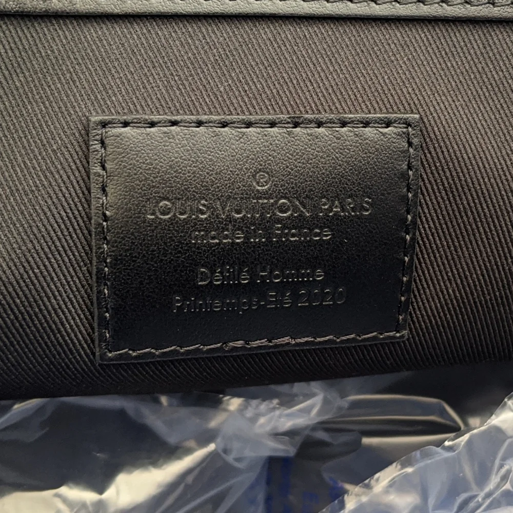 Louis Vuitton Monogram Eclipse Foliage Keepall Bandouliere 50